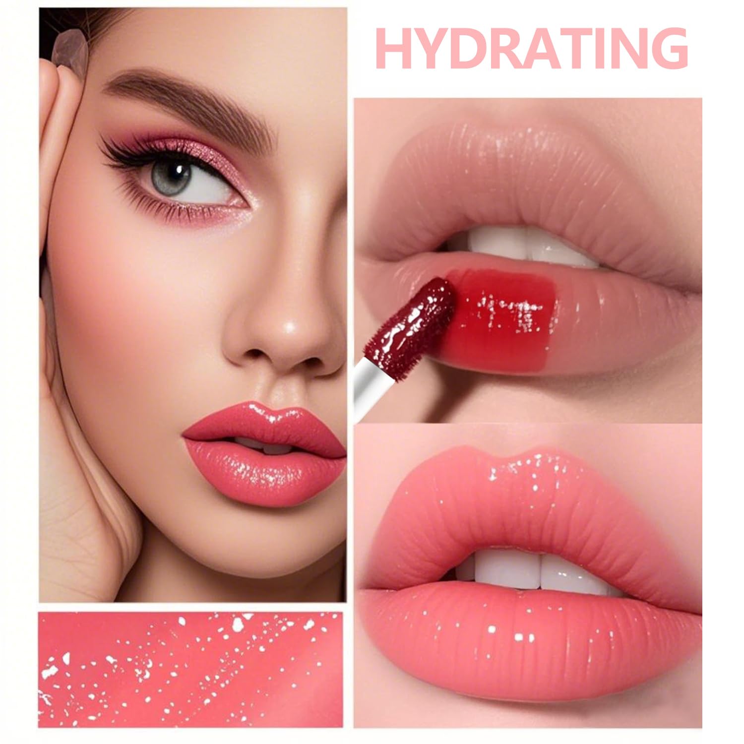 Amazon.com : Eakroo 6 Colors Peach Lip Stain Set, Korean Lip Gloss